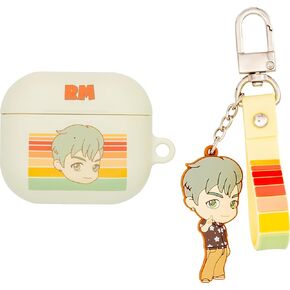 Kpop Bangtan Boy TinyTAN Official Merchaindise,Airpods Case Cover with Keyring,3rd Generation,Hard Case. (V)