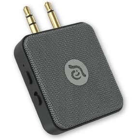 ADAM ELEMENTS EVE II Bluetooth Transmitter + Receiver - Wireless Audio Adapter w/Foldable Dual 3.5 mm AUX Plug for Nintendo Switch, TV, Home/Car Stereo, Airline in-Flight Systems