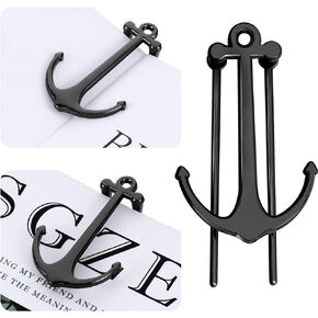 2 Pieces Bookmarks Creative Anchor Bookmark Metal Page Holder for Reading Students Teachers Graduation Gifts School Office Supplies