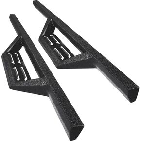 RYNOSKIN Running Boards Compatible with 2007-2018 Jeep Wrangler JK 2 Door Heavy Textured Black Wrangler JK Off-Road Side Step Steel Nerf Bars Rock Slider (2PCS)