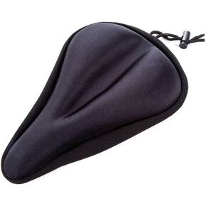 Bike Seat Cover Gel Spong Comfortable Exercise Bike Seat Cushion Cover Soft for Cycling Class Mountain Stationary Bikes