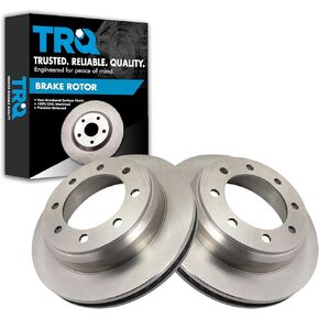 TRQ Rear Disc Brake Rotor LH RH Kit Pair Set of 2 for Ford Van