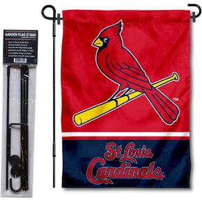 St. Louis Cardinals Garden Flag with Stand Holder