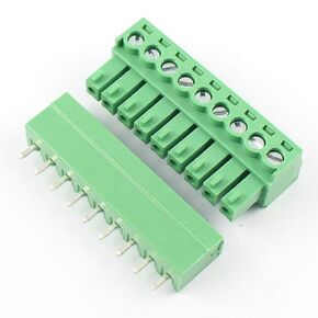 10 Sets 9-Pin (9 Pole) 3.81mm Pitch Straight Plug-in Screw Terminal Block Connector Panel PCB Mount DIY