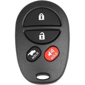 NPAUTO Key Fob Replacement Fits for 2005 2006 2007 2008 Toyota Solara, Avalon, Sienna, Highlander, Sequoia - Keyless Entry Remote Control Car Key Fobs, GQ43VT20T, 4 Buttons Remote