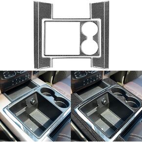 NVCNX Car 4WD Adjustment Button Air Vent Stickers Decal for Dodge Ram 1500 2009 2010 2011 2012 / Ram 2500 2010 2011 2012 / Ram 3500 2010 2011 2012 Carbon Fiber Interior Trim Kit Accessories Black - A