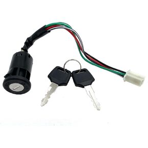 Pack of 2 Ignition Key Switch,4 Pin Ignition Key Barrel Switch Replacement for Chinese Dirt Bike, Motorcycle, ATV 50cc,70cc,90cc,110cc,150cc,250cc