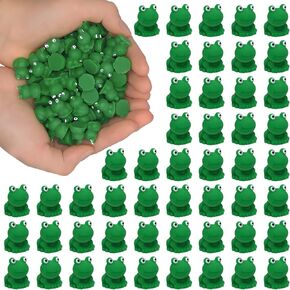 80Pcs Mini Rabbits Resin Tiny Rabbits Miniature Decoration Figurines Ducks Dollhouse Garden Decor Plastic Mini Animals Micro Landscape Ornament Cake DIY Craft