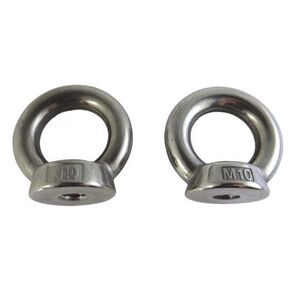 US STAINLESS 2 Pieces Stainless Steel 316 10mm Lifting Eye Nut M10 Heavy Duty Marine Grade