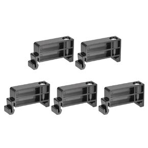 MECCANIXITY DIN Rail Mount Terminal Blocks End Stopper Screw Type Clamp Grey TBR-F Pack of 50