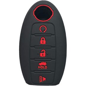 KAWIHEN Silicone Key Fob Cover Fit for Nissan 5 Button Armada Murano Maxima Altima Sedan Pathfinder 285E3-3TP5A KR5S180144014