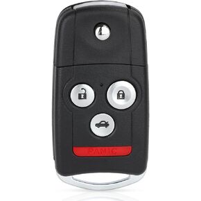 Keyless Entry Remote 4 Button Flip Key Fob Replacement MLBHLIK-1T for Acura TL/TSX 2009-2014 for Acura ZDX 2010-2013 ID46 Chip