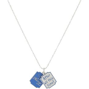 Alex and Ani Harry Potter, After All This Time Slider 20'' Ball Chain Necklace,Shiny Silver,Blue, Necklaces