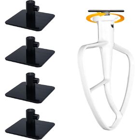 Stand Mixer Attachment Holders Compatible with Kitchenaid Mixer Accessories (Black)