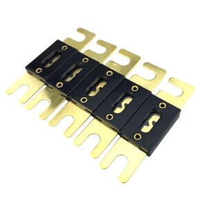 ESUPPORT 5 X 100A Plated ANL Fuse Auto Stud Fuses 100A AMP Gold Blade Bolt on Fuse Car Audio Amplifier Automotive Protect Safety