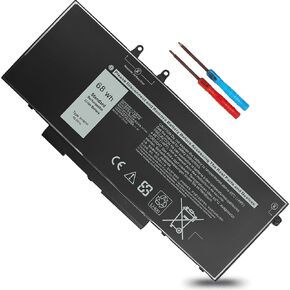68WH 3HWPP Battery for Dell Latitude 5401 5410 5411 5501 5510 5511 Precision 3541 3550 3551 Inspiron 17 7500 7506 2-in-1 Black Edition Series 03HWPP P80F002 N2NLL 1VY7F 3YNXM 451-BCMN,15.2V 4 Cells