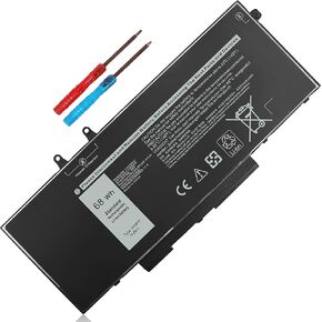 68Wh 3HWPP 15.2V Battery Replacement for Dell Inspiron 17 7500 7506 7706 2-in-1 Black Latitude 5401 5410 5411 5501 5510 5511 E5401 E5410 E5510 Precision 3551 3541 451-BCMN 10X1J N2NLL 1VY7F 3YNXM