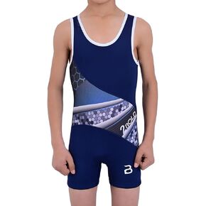 Wrestling Singlet For Kids,MMA Powerlifting, Wrestling, Athletic, Body Suit, Youth Breathable Singlet