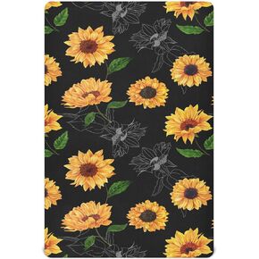 Baby Crib Sheet Bats Black Halloween Crib Mattress for Boys and Girls Playard Sheet Soft Breathable Fitted Baby Mattress Cover 52x28in
