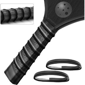 2-Packs Pickleball Paddle Grip Tape with Raised Ridge, Replacement Pickleball Overgrip Wrap for Sweat Absorption&Anti-Slip, Universal Pickle Ball Sport Accessories