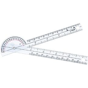 Scrubsmart Economy, Lightweight Plastic 6-3/4" Pocket Goniometer 180 Degrees EGM-425