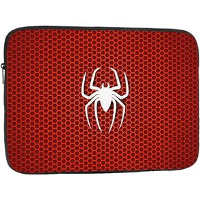 Red Spider Skin Pattern Superhero 15 inch Portable Laptop Sleeve Compatible with MacBook Air Notebook Computer Case for Men Women College School Students