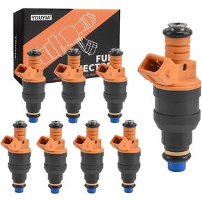0280150943 Fuel Injectors Set of 8 Compatible with Ford Bronco Crown Victoria E150 E250 E350 Mustang Expedition Compatible with Lincoln Mercury Replaces 0280150718,0280150939