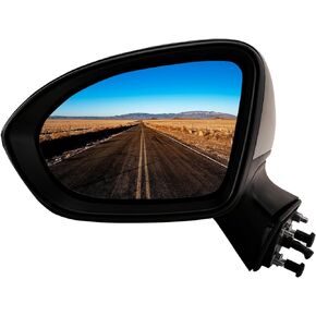 Left Driver Side Rear View Mirror Replacement for Chevrolet Chevy Cruze 2017 2018 2019 2020 2021 2022 2023- Rearview Mirrors with 5Pins,Electric Adjustment and Heating，Black