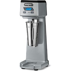 Waring Commercial WDM120TX Heavy-Duty Single 1Hp Spindle Drink Mixer with Countdown Timer, Digital Display, Automatic Start/Stop, 120V, 5-15 Phase Plug, 22" x 9" x 10.38"