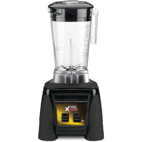 خلاط Waring Commercial MX1000XTS بقوة 3.5 حصان مع مفاتيح مجداف وميزة النبض وسعة 64 أونصة. حاوية ستانلس ستيل، 120 فولت، قابس 5-15 مرحلة، أسود