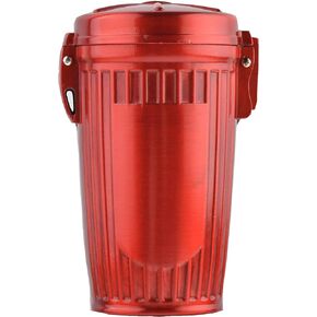 Mini Ashtray/Pocket Ashtray/Travelling Ashtray Made of Metal, Stylish Trash tin Design, Color: red, Mod. HX909-03