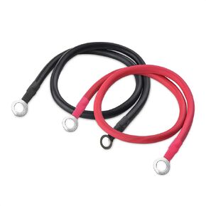 Cable Matters 4 Gauge Battery Cable Inverter Power Cable with Oxygen-Free Copper - 2 Feet - Black + Red 2-Piece Set