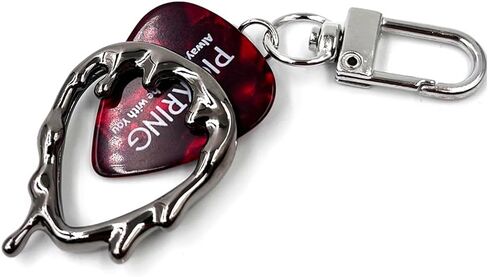 Melting Shape Pendant Guitar Picks Holding Keychain Keyring in Saudi Arabia