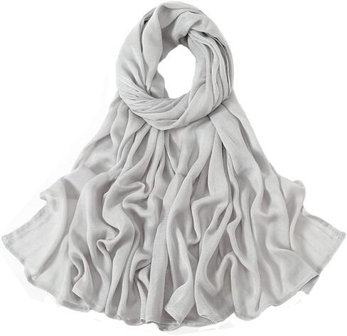LMVERNA Rayon Hijabs Scarf Solid Headscarf Wraps Muslim Women Hijab Islamic Turban Headbands Foulard in Saudi Arabia