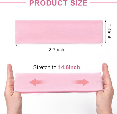 8 قطع من عصابات الرأس للنساء، عصابات شعر رياضية مضادة للانزلاق لشعر المرأة، عصابات رأس من القماش الناعم المرن مناسبة للياقة البدنية واليوجا ورياضات الجري (متعددة الألوان) in Kuwait