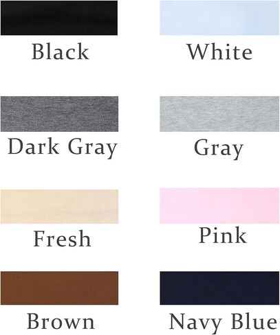 8 قطع من عصابات الرأس للنساء، عصابات شعر رياضية مضادة للانزلاق لشعر المرأة، عصابات رأس من القماش الناعم المرن مناسبة للياقة البدنية واليوجا ورياضات الجري (متعددة الألوان) in Kuwait