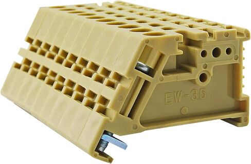 100 قطعة EW-35 DIN محطة السكك الحديدية كتلة نهاية سدادة تصاعد كليب (رمادي) in Kuwait