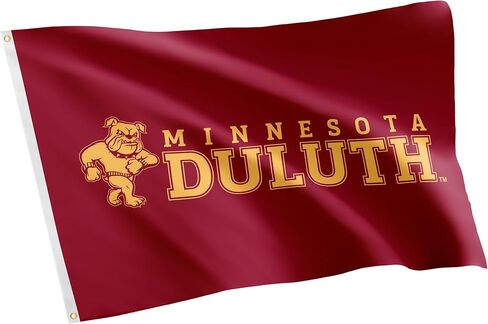 لافتات أعلام بطل جامعة مينيسوتا ديزيرت كاكتوس دولوث بولدوجز UMD 100% بوليستر للاستخدام الداخلي والخارجي 3x5 (النمط 7a) in Kuwait