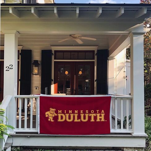 لافتات أعلام بطل جامعة مينيسوتا ديزيرت كاكتوس دولوث بولدوجز UMD 100% بوليستر للاستخدام الداخلي والخارجي 3x5 (النمط 7a) in Kuwait