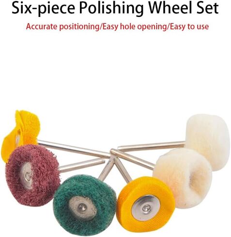 30Pcs Polishing Wheel Set,Mini scouring pad Brush Polishing kit,1 Inch Buffing Polishing Wheel Set with 1/8 Inch Shank,for Power Rotary Tool, Rust Removal, Polishing. in Saudi Arabia
