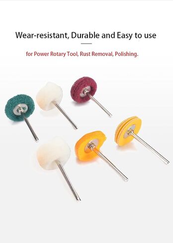 30Pcs Polishing Wheel Set,Mini scouring pad Brush Polishing kit,1 Inch Buffing Polishing Wheel Set with 1/8 Inch Shank,for Power Rotary Tool, Rust Removal, Polishing. in Saudi Arabia