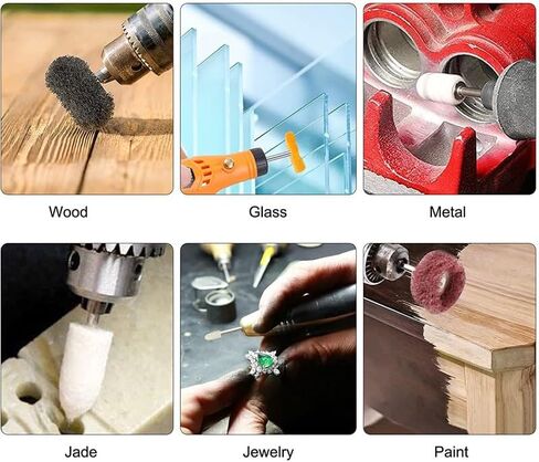 30Pcs Polishing Wheel Set,Mini scouring pad Brush Polishing kit,1 Inch Buffing Polishing Wheel Set with 1/8 Inch Shank,for Power Rotary Tool, Rust Removal, Polishing. in Saudi Arabia