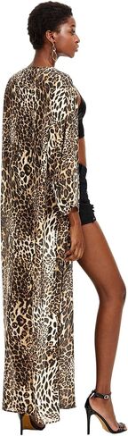 SweatyRocks Women's Flowy Kimono Cardigan Open Front Maxi Dress in Kuwait