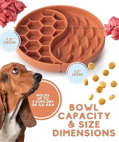 Honeycomb Whale Grub Mat For Dogs & Cats With Suction Cups- Silicone 2 in 1 Dog Slow Feeder Bowl - Dog Lick Mat- Non Slip Slow Feeder Bowl For Small Medium Large Breed (Electric Blue) in Saudi Arabia