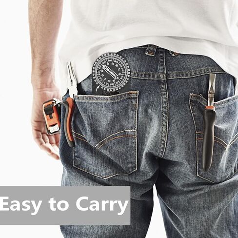 منقلة منشار ميتري مقاس 7 بوصات من الألومنيوم لقياس الزوايا مع موازين عالية الدقة من الداخل والخارج، منقلة زاوية ميتري مناسبة للنجارين/أعمال التجديد/المعادن/جميع أعمال البناء in Kuwait