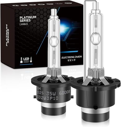 D1S HID Xenon Headlight Bulbs 35W 6000K High Low Beam Replacement Headlamps - Cool White, Pack of 2 in Saudi Arabia
