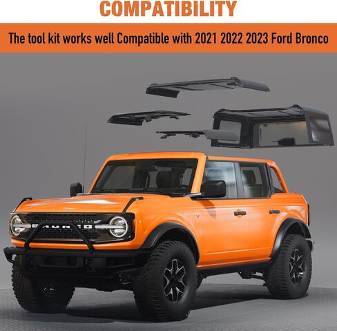 مجموعة أدوات إزالة الطرق الوعرة MAIKER متوافقة مع إطارات احتياطية لإزالة باب Ford Bronco 2021-2023 وأجهزة أخرى لبرونكو in Saudi Arabia