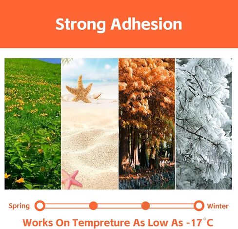 Weather Stripping Door Seal, Window Insulation Kit for Winter, 2 Inch x 33 Yards, Window Weather Sealing Tape,Weather Stripping for Doors, Windows, Ac Unit,No Residue,Clear,Strong Sticky in Kuwait