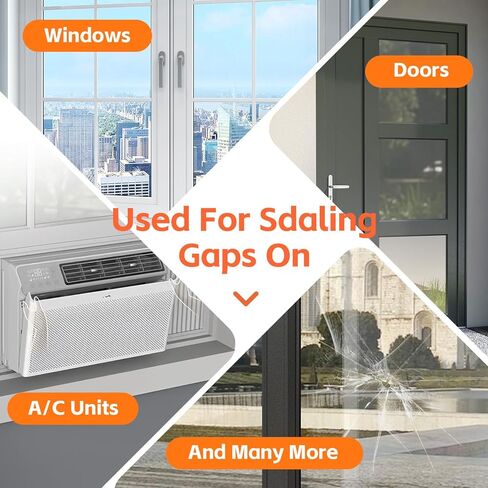 Weather Stripping Door Seal, Window Insulation Kit for Winter, 2 Inch x 33 Yards, Window Weather Sealing Tape,Weather Stripping for Doors, Windows, Ac Unit,No Residue,Clear,Strong Sticky in Kuwait