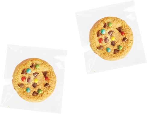 Qtop Cookie Bags 120 pcs Candy Bags Clear Plastic Bags 5" x 7" -1.57 mils Thick Self Sealing OPP Cello Bags, Self Adhesive Bags for Bakery Cookies Goodies Favor Decorative Wrappers in Saudi Arabia